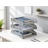 Multifunctional File Rack with Drawers: Desktop Storage for Office Supplies (4/3 Layers)