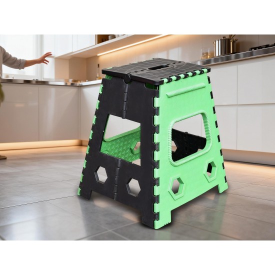 1pc 18inch Folding Stool for Adults and Kids, Also For Kitchen Stepping With (Brown Box)