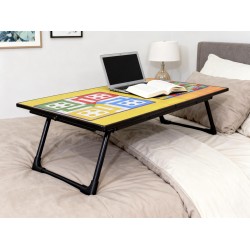 Foldable Multipurpose Mix Design Games Table Board || Bed Study Table (48 × 28 Cm / 1 Pc)