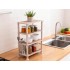 4 Layer Multifunctional Storage Shelf Organizer Narrow Storage Rack for Kitchen or Bathroom