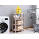4 Layer Multifunctional Storage Shelf Organizer Narrow Storage Rack for Kitchen or Bathroom