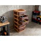 5tier Plastic Modular Drawer System For Multiple Use (Brown colour)