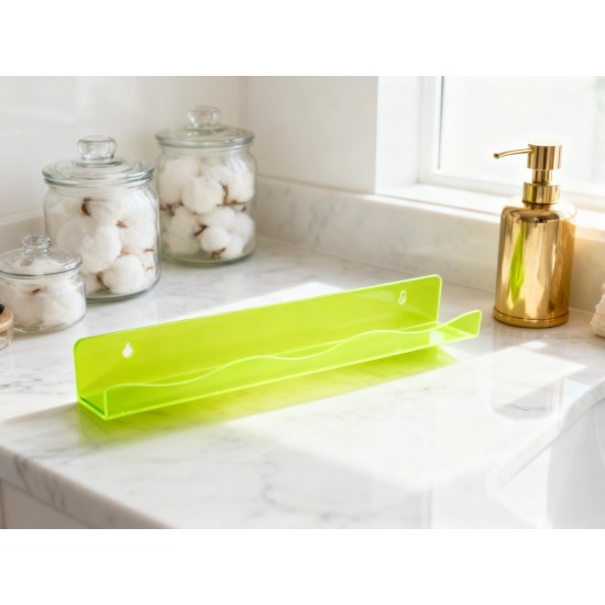Acrylic Floating Shelves Wall Mounted Shelves (1 Pc / 38 Cm Long)