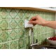 Peel and Stick Floor Tiles Kitchen / Bathroom Backsplash Sticker Detachable Waterproof DIY Tile Stickers for Wall Decoration Tiles Home Decoration (8x8 Inch / 10 Pcs Set)
