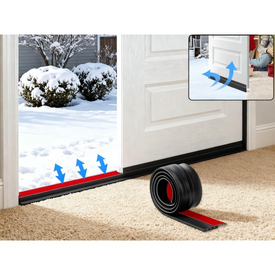 1 Meter Self-Adhesive Silicone Door Bottom Seal Strip (1 Mtr / 1 Pc)