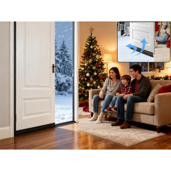 1 Meter Self-Adhesive Silicone Door Bottom Seal Strip (1 Mtr / 1 Pc)