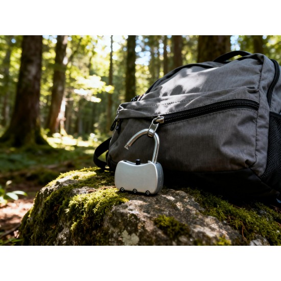 3-Digit Resettable Combination Round Padlock for Luggage (Big, Multicolor)