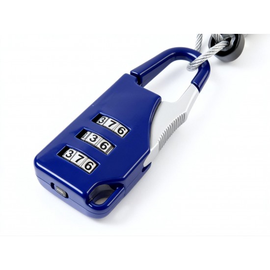 Anti-theft Dial Lock, Padlock, 3-Digit, Built-In Wire (1 Pc)